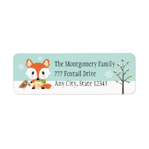 FOX DE BÉBÉ D'HIVER EN DIAPS