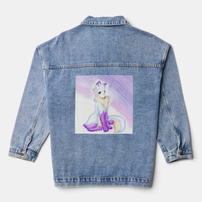 Fox  denim jacket (Back)