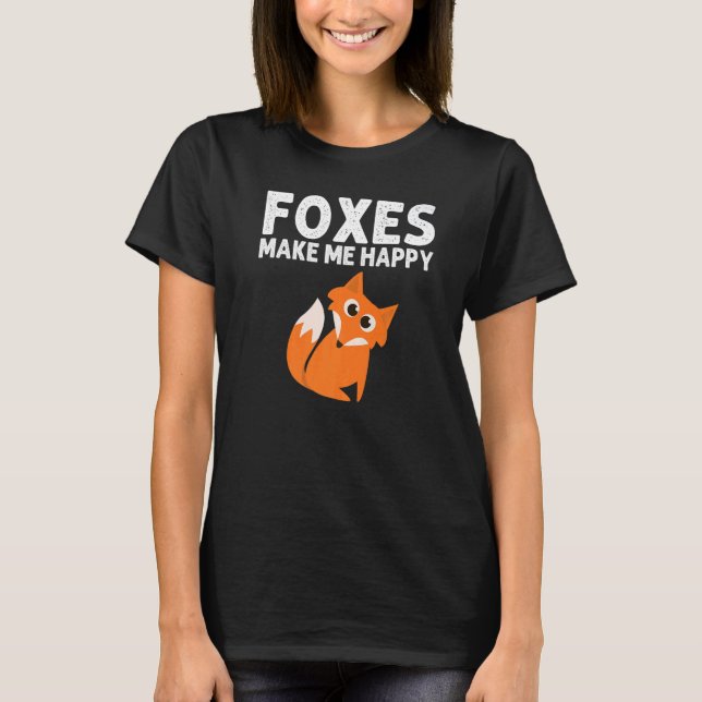 Fox Designs For Men Women Foxes Animal  Wildlife T-Shirt (Front)