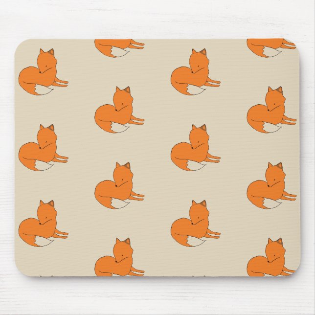 Fox Drawing Mousepad (Front)