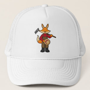 Fox en fermier avec Rake & Casquette