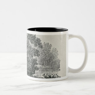 Fox escaping,'The General History of Two-Tone Coffee Mug