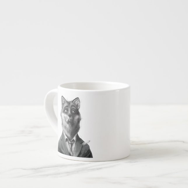 Fox Espresso Mug (Front Left)