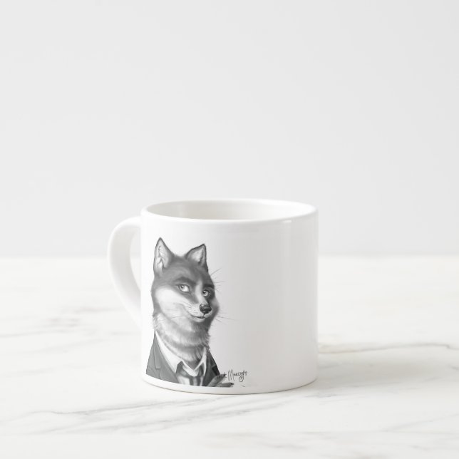 Fox Espresso Mug (3/4) (Front Left)