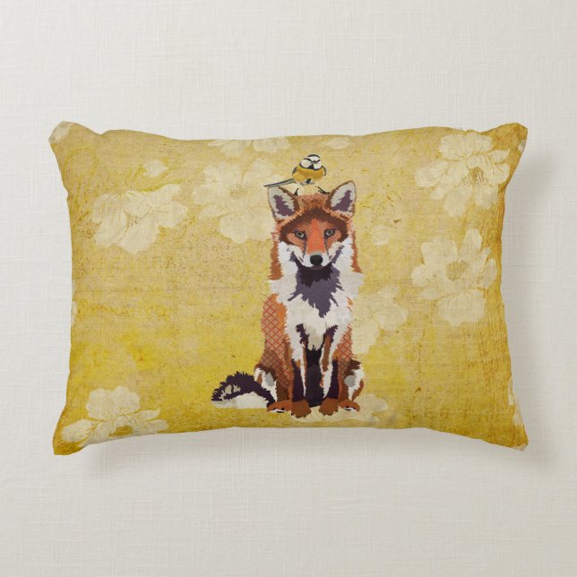 Fox et peu de coussin d'oiseau d'or (Devant)