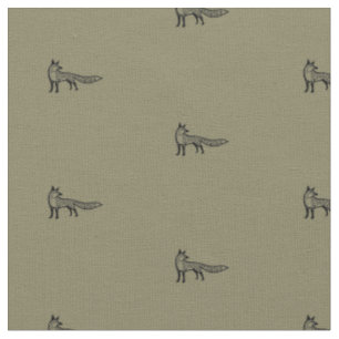 Fox fabric - earth colour