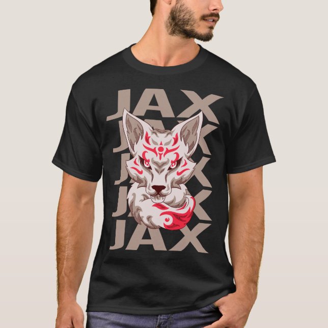 Fox Face - Jax Name T-Shirt (Front)