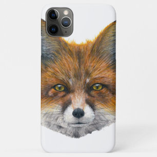 Fox face - Painting in acrylic iPhone 11 Pro Max Case
