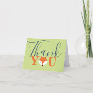 Fox Face Thank You Card