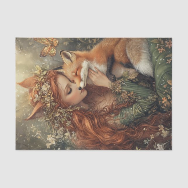 Fox Fairy Tissue Paper (Front)