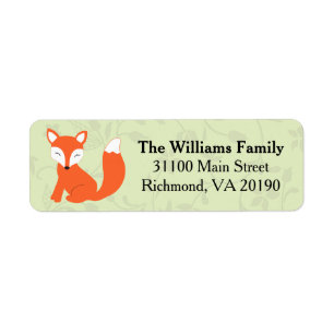 Fox floral vert de bébé