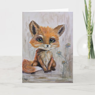 Fox Folded Greeting Card