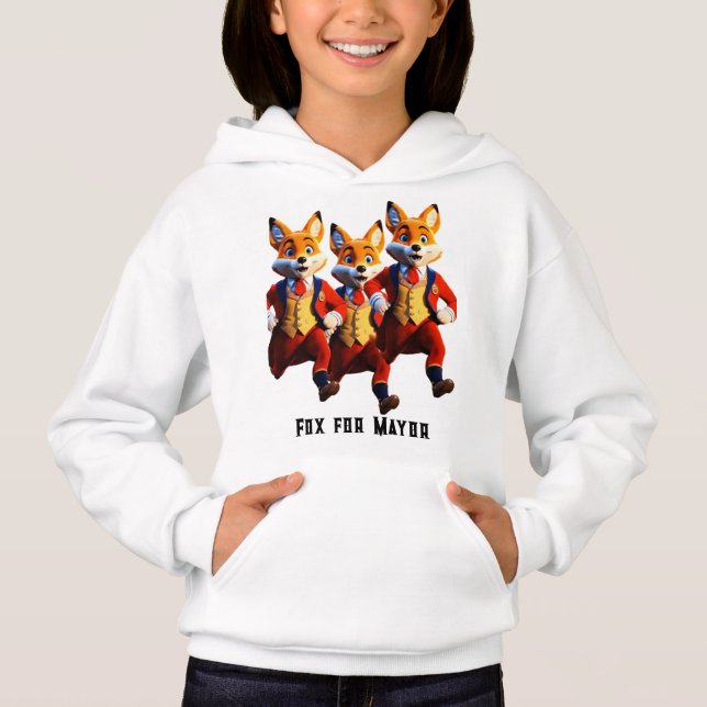 "Fox for Mayor : Vintage Vibes Tee" (Devant)