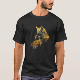 Fox Forest Nature Lover Mountains Hiking Camping H T-Shirt