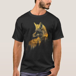 Fox Forest Nature Lover Mountains Hiking Camping H T-Shirt