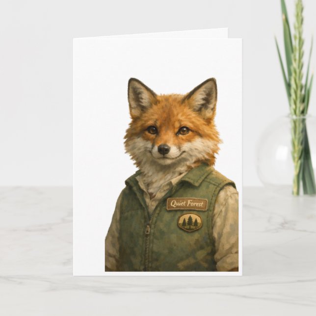 Fox Forest Ranger • All‑Purpose Greeting Card (Front)