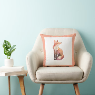 Fox, fox. Pixel Art, Pixel Art Throw Pillow
