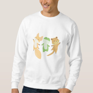 Fox Frog Leopard Animal Lovers Funny Animals Sweatshirt