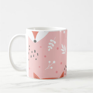 Fox Fun: Cute Forest Pattern Coffee Mug