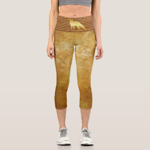 Fox Gold Capri Leggings