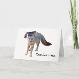 Fox Graduation Card