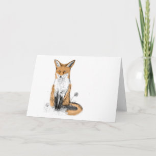 fox greeting card