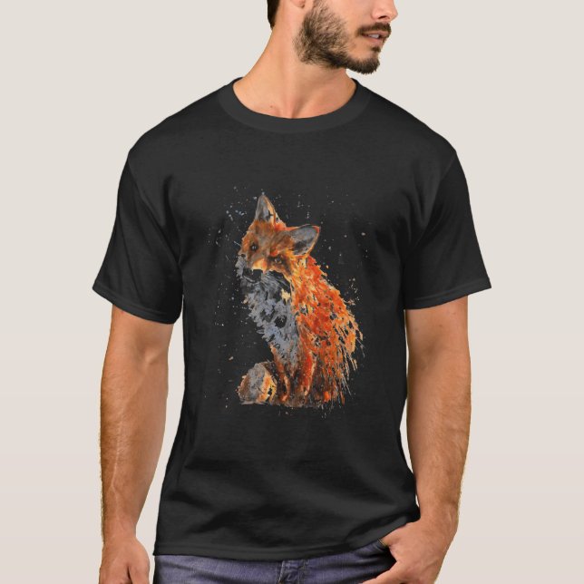 Fox Hand Painted Fox T-Shirt (Front)
