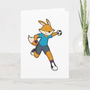 Fox Handball player Handball Card