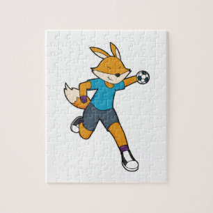 Fox Handball player Handball Jigsaw Puzzle