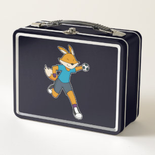 Fox Handball player Handball Metal Lunch Box