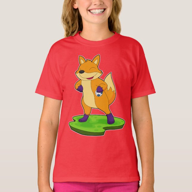 Fox Handball player Handball T-Shirt (Front)