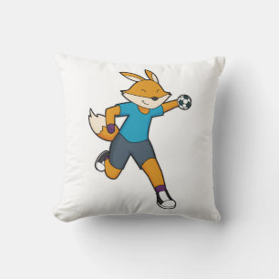 Fox Handball player Handball Throw Pillow