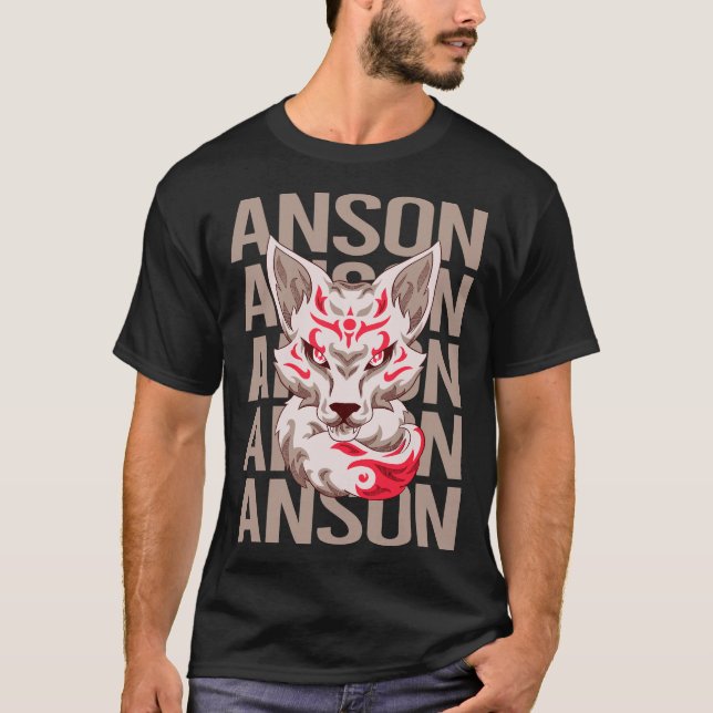Fox Head - Anson Name T-Shirt (Front)