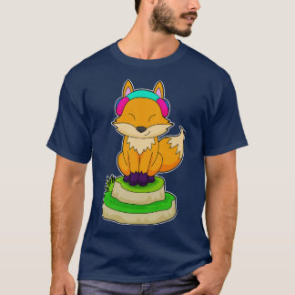 Fox Headphone Music T-Shirt