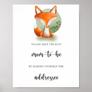 Fox - Help the Busy Mom-to-Be Poster