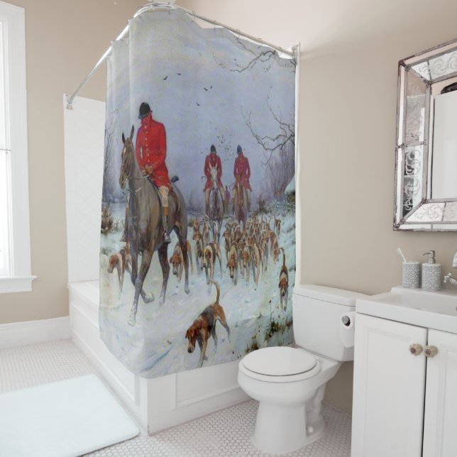 Fox Hunt Huntsmen and Hounds Returning Home (In Situ)