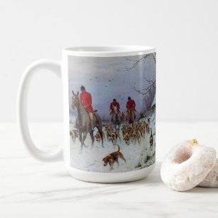 Fox Hunt Huntsmen and Hounds Returning Home  Coffee Mug