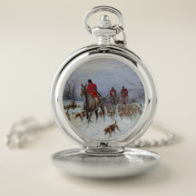 Fox Hunt Huntsmen and Hounds Returning Home