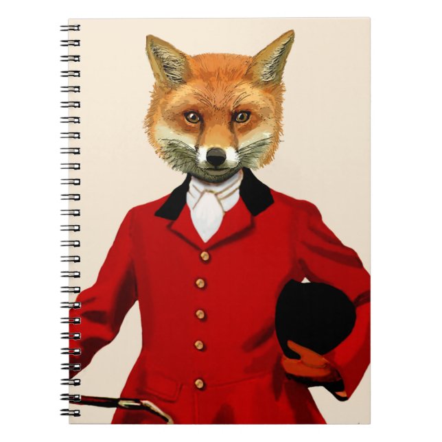 Fox Hunter 2 Portrait 2 Notebook (Front)