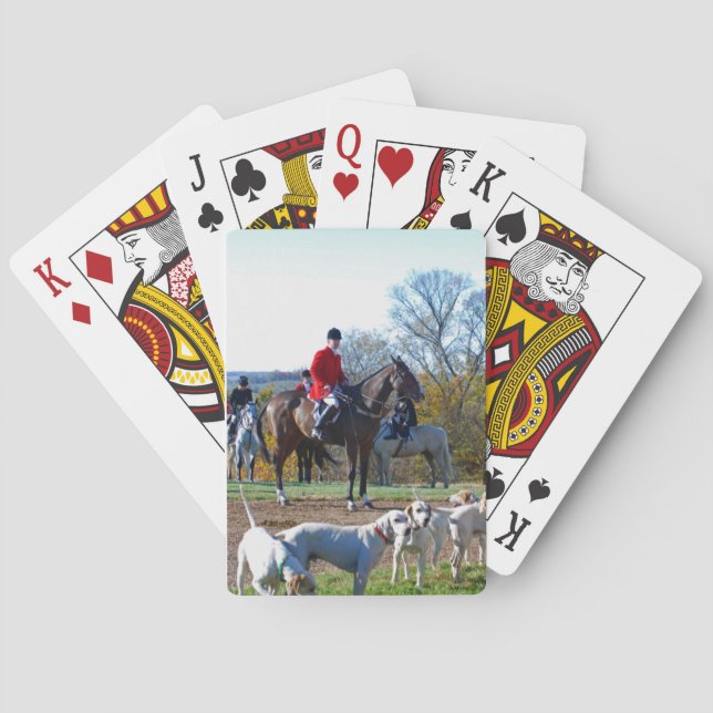 Fox hunter's playing cards (Back)