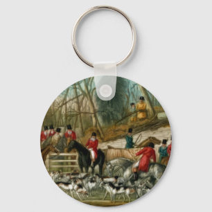 Fox Hunting 1 Keychain