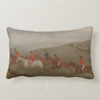 Fox Hunting Country Style Rectangular Cushion