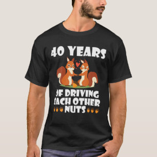 Fox Husband Wife Married 40 Years Of Driving Each T-Shirt