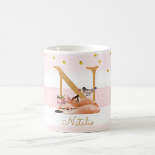 Fox Illustration Mother To Be Of A Baby Girl Coffee Mug