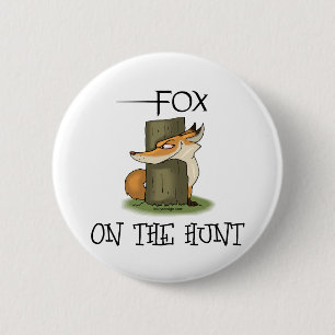 Fox Image 2 Inch Round Button