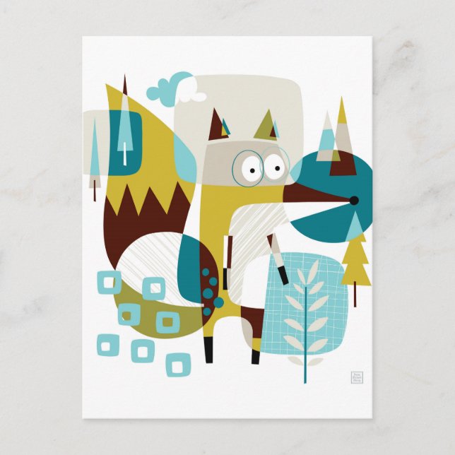 Fox in a Box Postcard (Front)