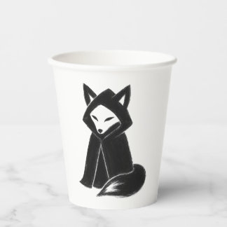 Fox in Cloak – Mysterious Animal on Paper Cups
