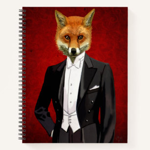 Fox In Evening Suit, Portrait Notebook
