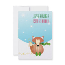 Fox in Mittens Invitation