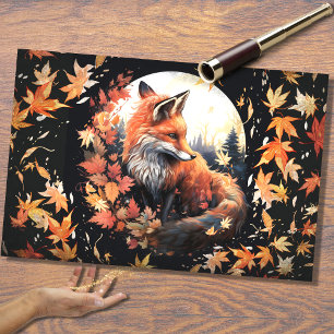 Fox in Moonlight 3 Decoupage Paper